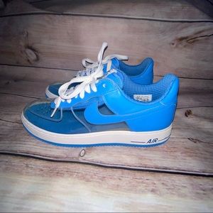 Nike Air Force 1 men size 12 clear invisible blue
